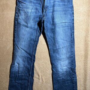 Ecko Unltd Jeans Men 32 Blue Denim White Wash Baggy Hip Hop Skater Y2K Jeans‎